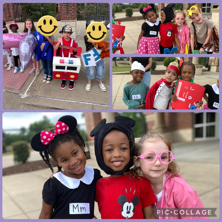 students parading during the alphabet parade 