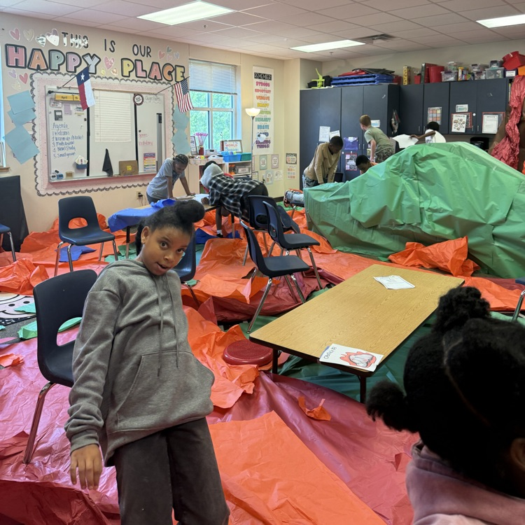 students playing the floor is lava