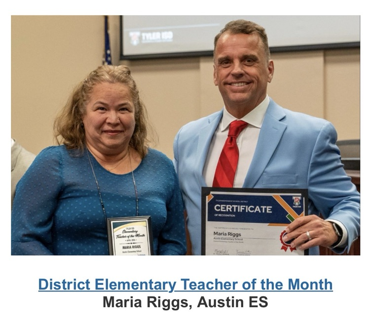 District Elementary Teacher of the Month