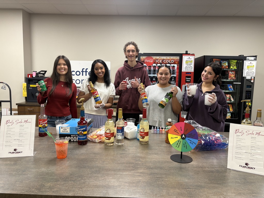 Tyler Legacy 10th grade student council with their mixology drink bar