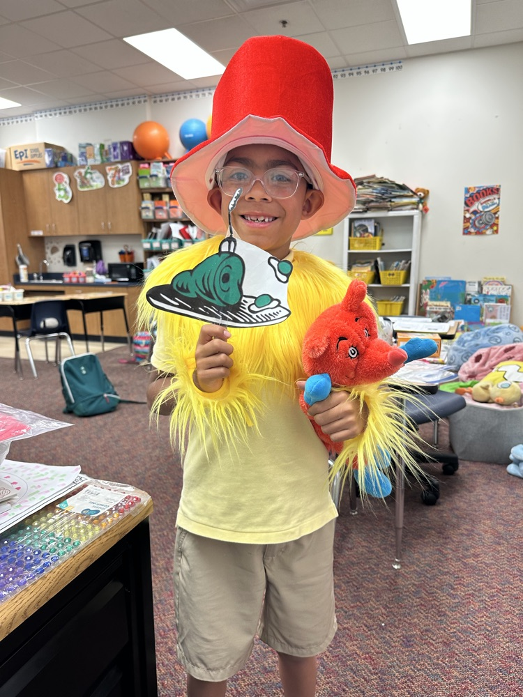 students dressed up as book characters