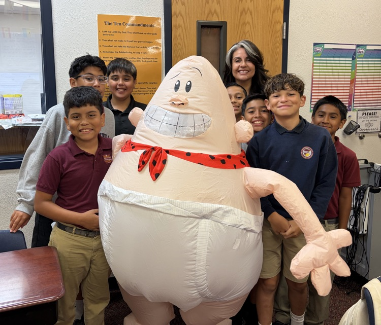 students dressed up as book characters
