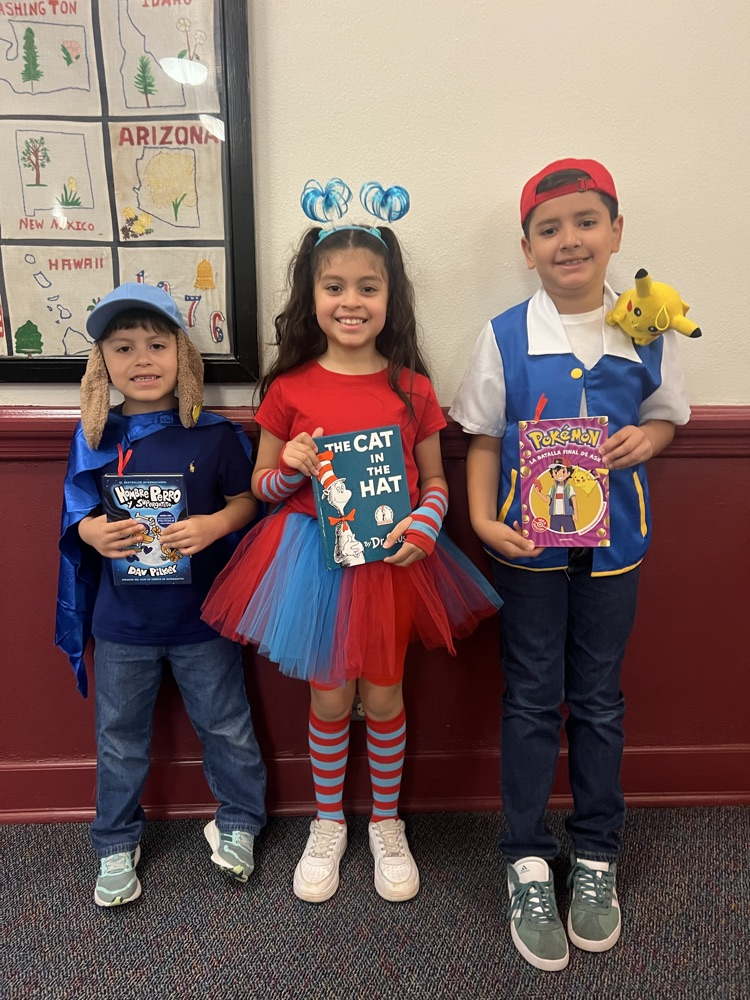 students dressed up as book characters