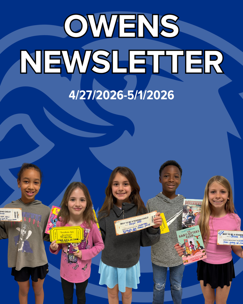 Owens Newsletter April 27th-May 1st