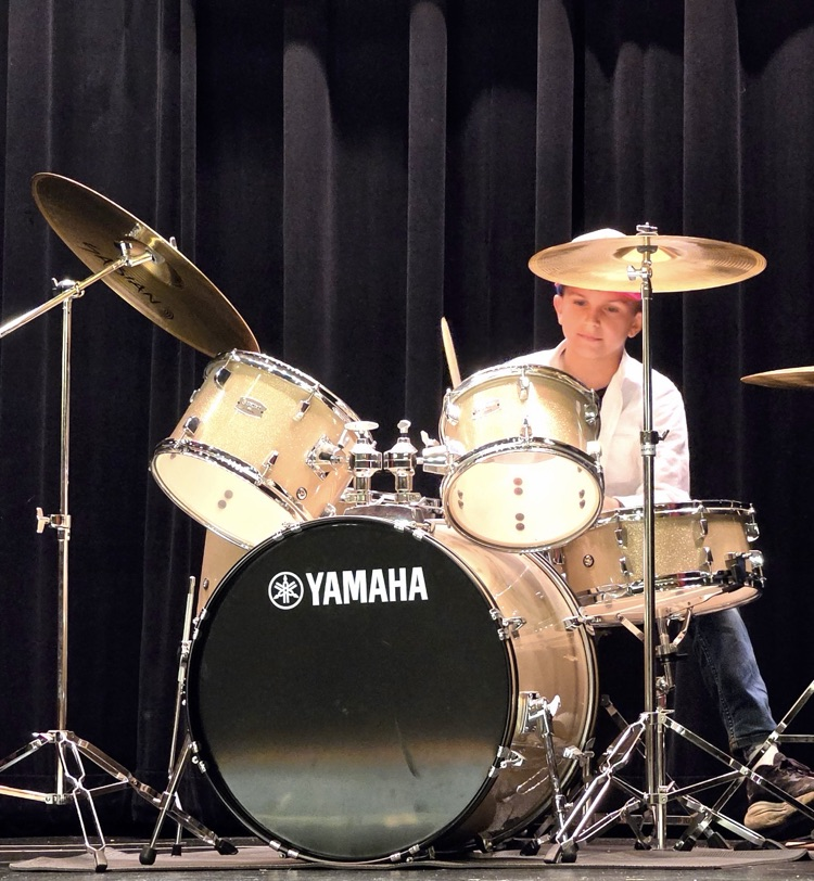 talent show on drums