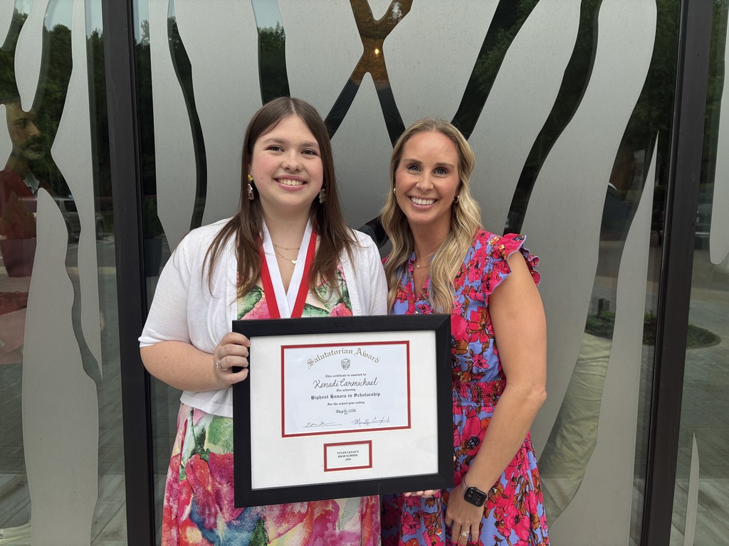 Tyler Legacy's Salutatorian and Mrs. Mooney