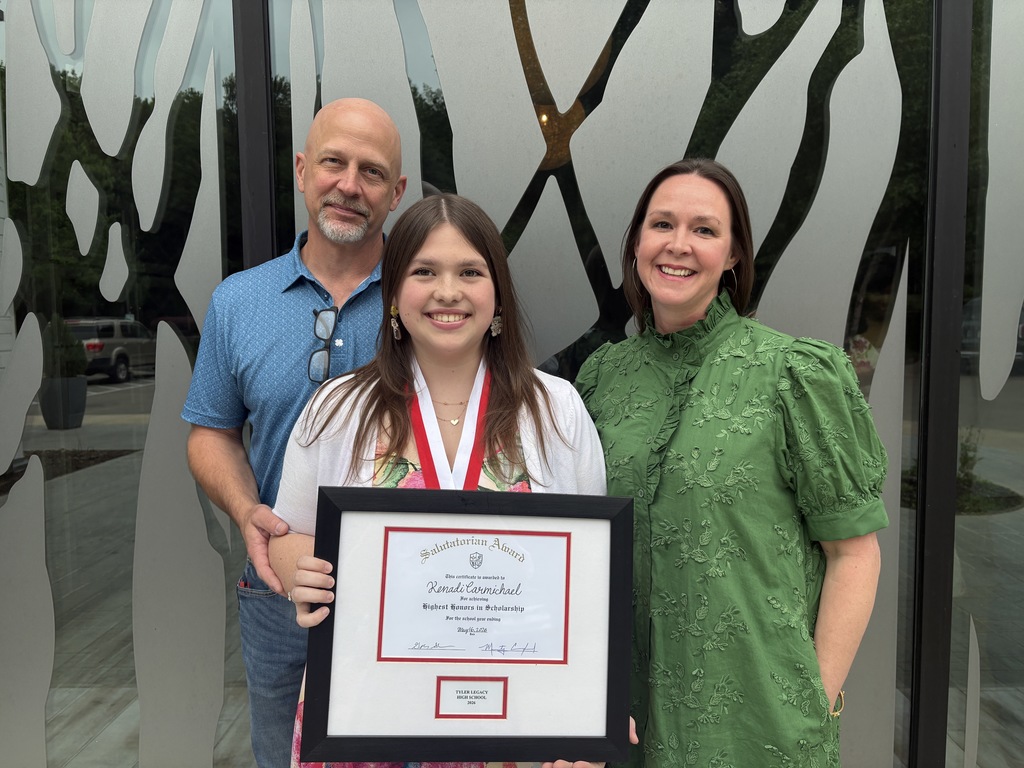 Tyler Legacy's Salutatorian and her parents