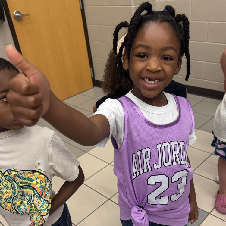 Student wearing jersey