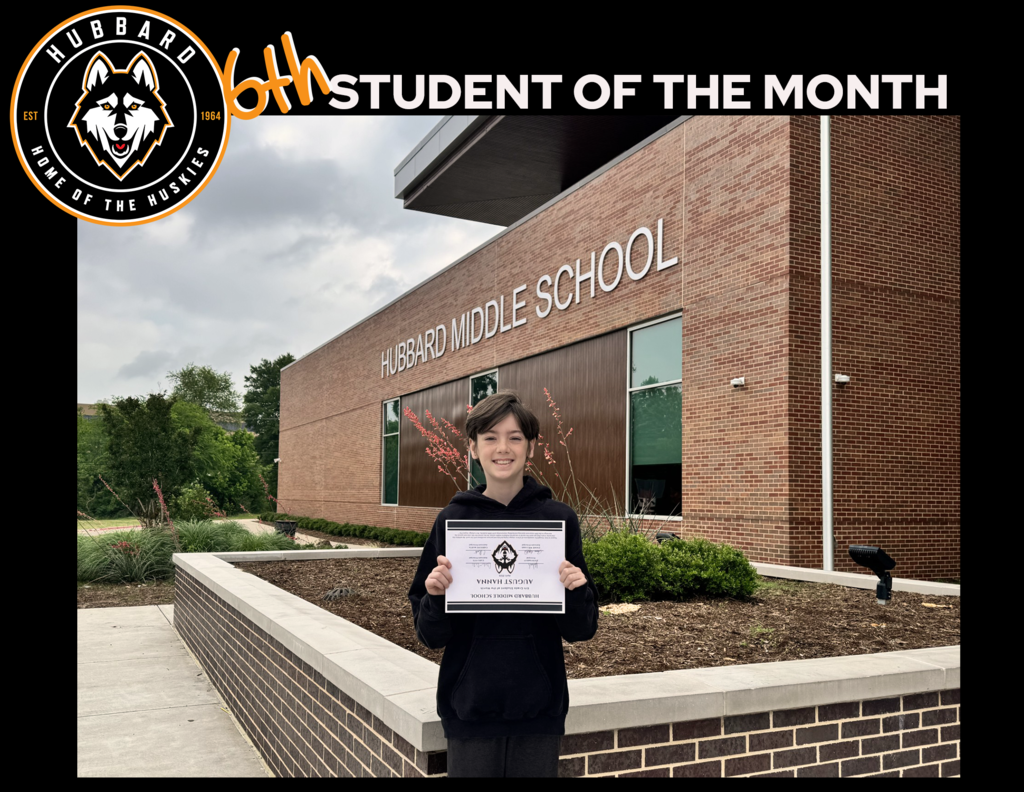 6th Grade Student of the Month