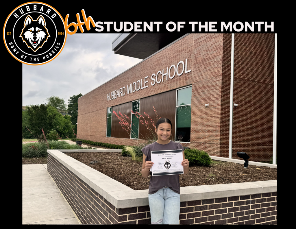 6th Grade Student of the Month