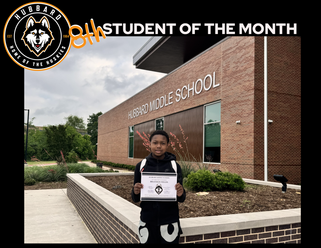 8th grade Student of the Month