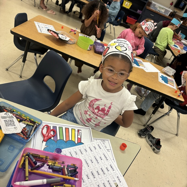 students wearing kindness hats