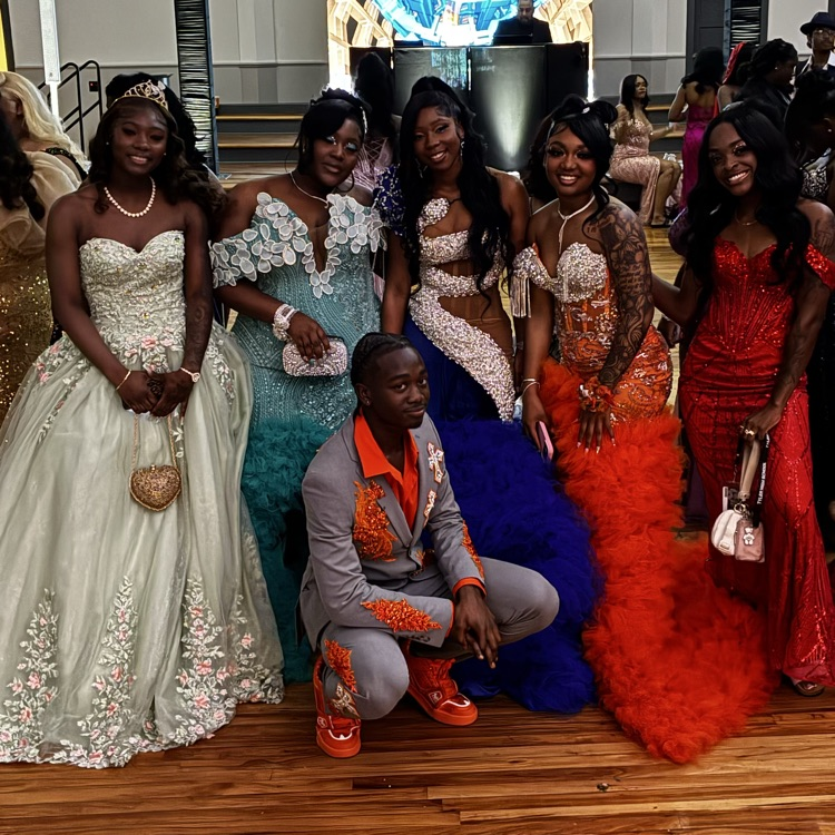 students at prom