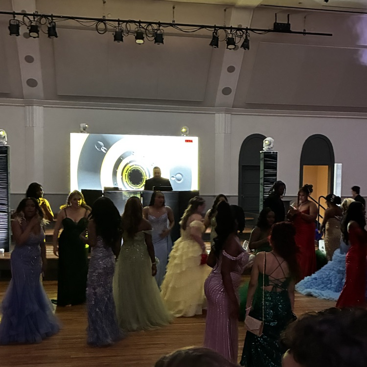 students dancing