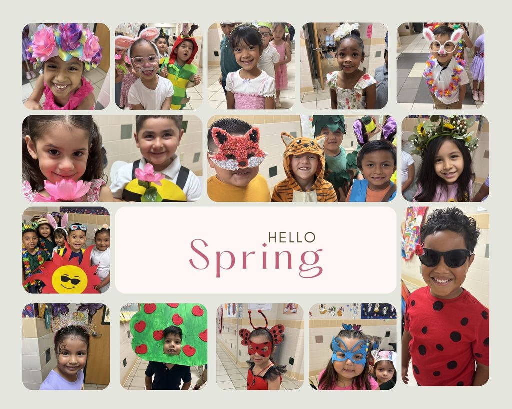 Pictures of students during our Spring Parade
