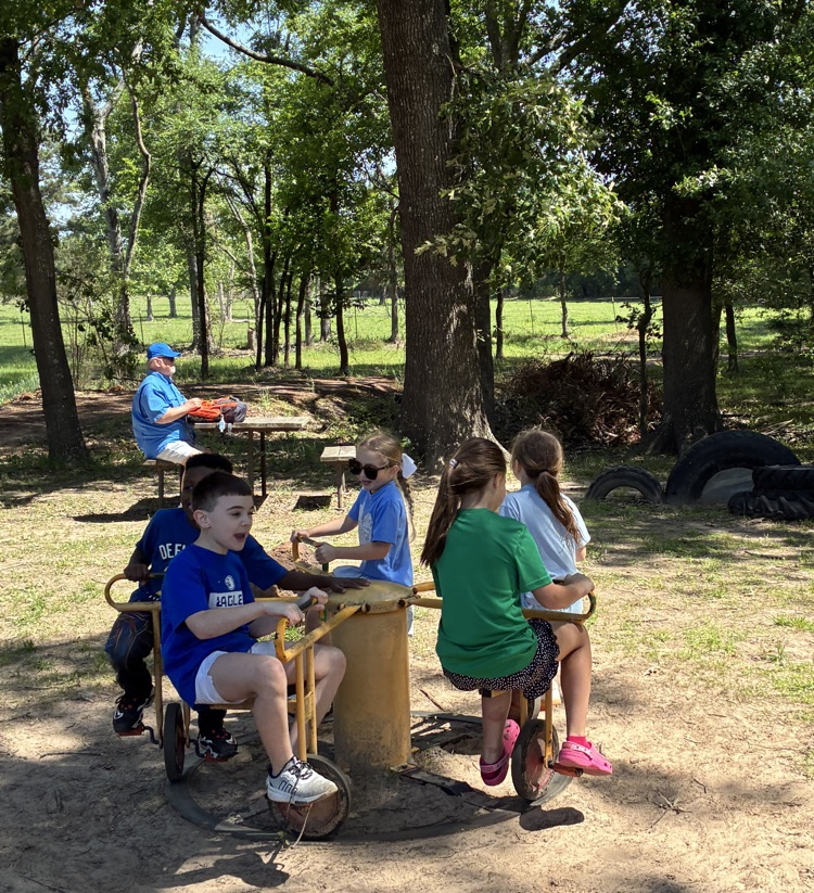 Kids on a field trip learning about plants and exploring in the soil