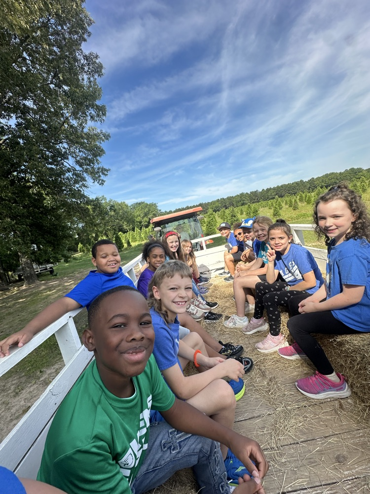 Kids on a field trip learning about plants and exploring in the soil