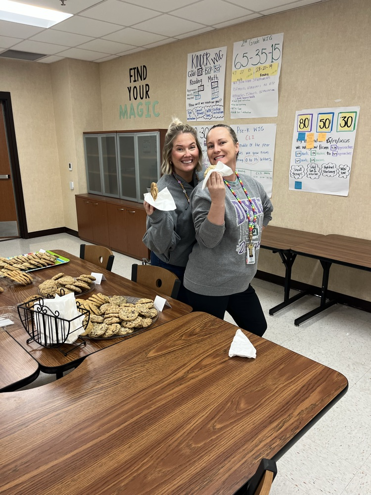 teachers with cookies