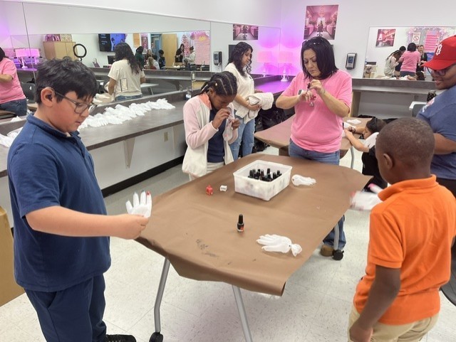Griffin Elementary students visiting the Career & Technology Center