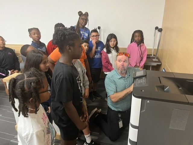 Griffin Elementary students visiting the Career & Technology Center