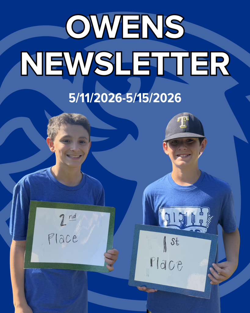 Owens Newsletter May 11th-15th.