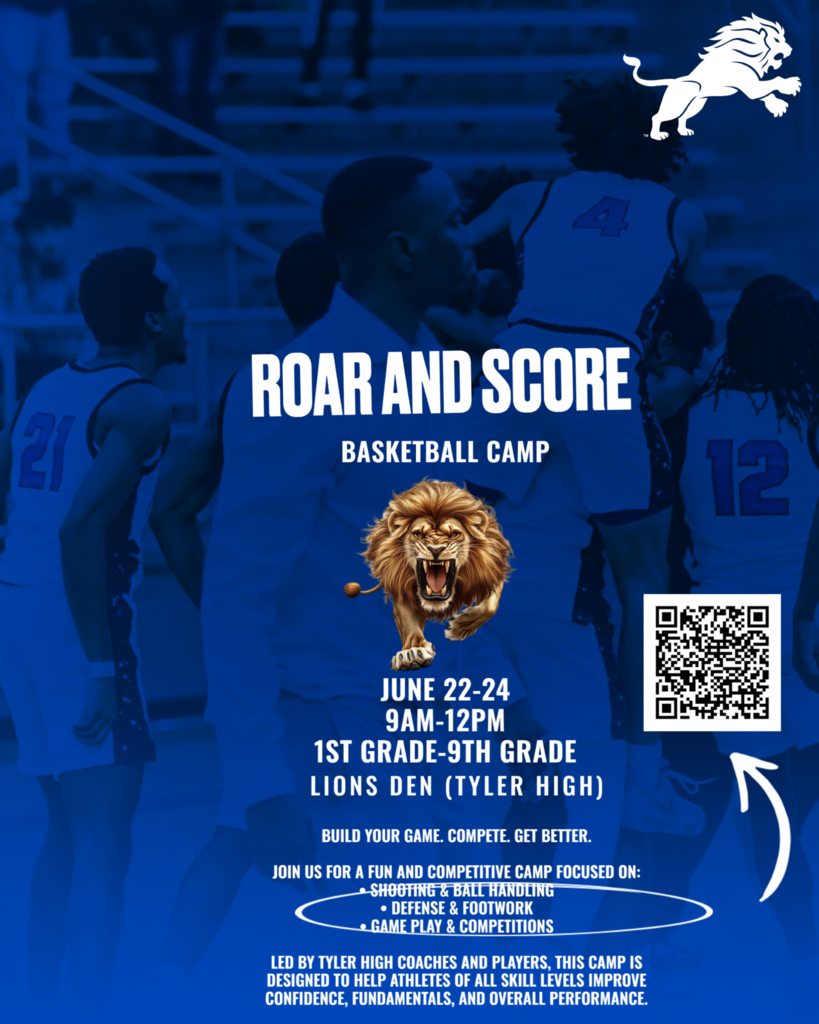 Tyler High basketball camp flyer