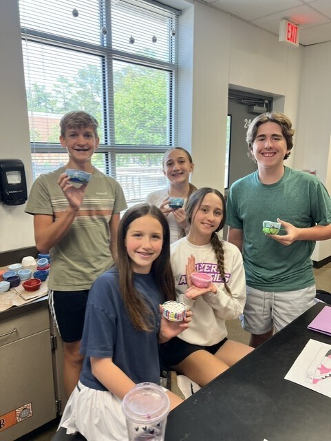 From a lump of clay to a finished masterpiece — 7th grade art understood the assignment 👏