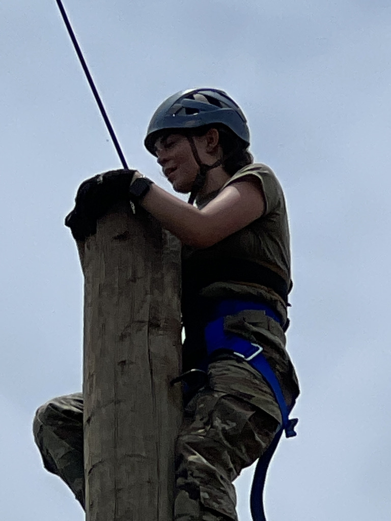 kid on pole