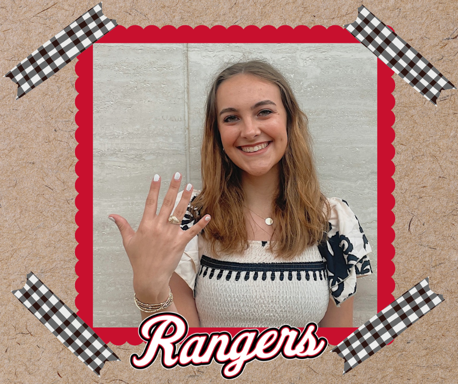 Headshot of Ella Kerlin showing off her Aggie Ring