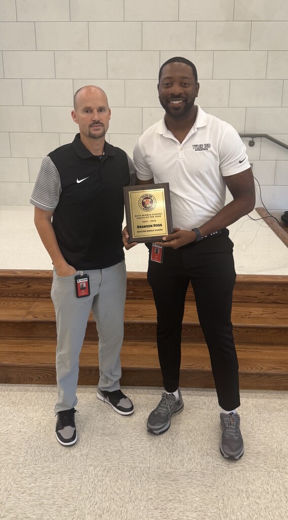 Middle School Coach of the Year Brandon Ross