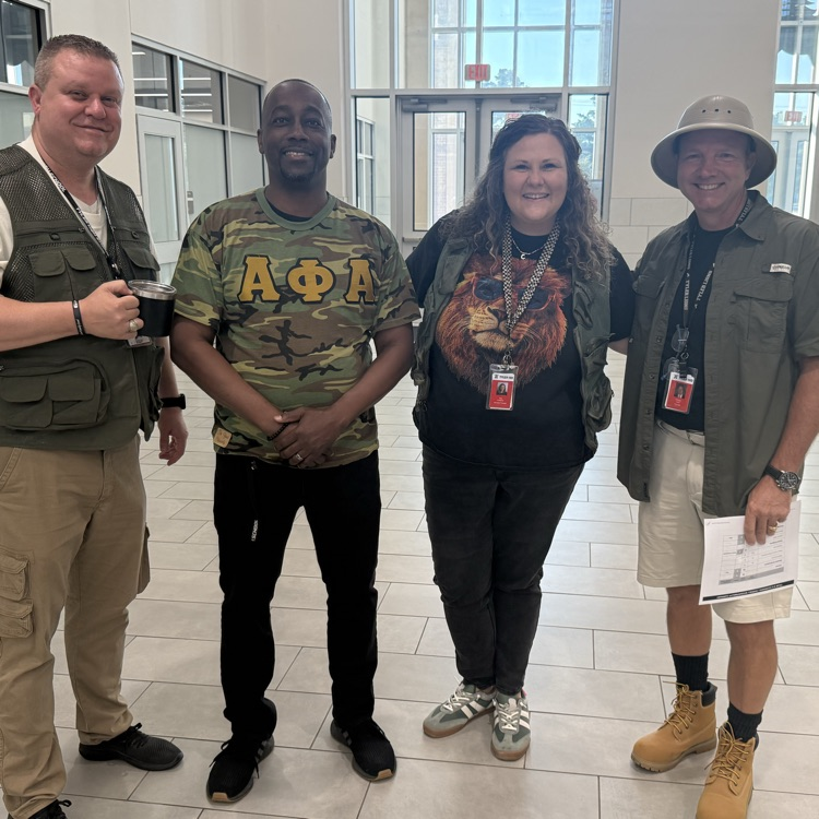 people in safari gear