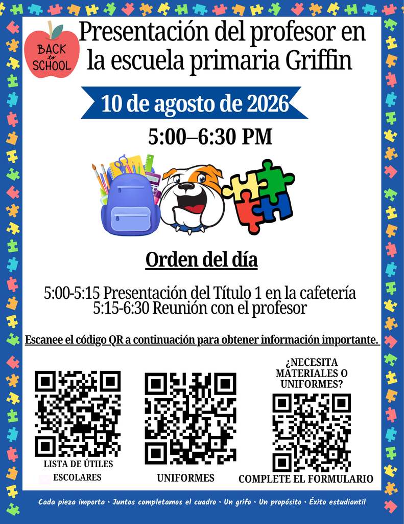 Bright poster with colorful borders and text. Two QR codes on the bottom. Date, time, and event details.