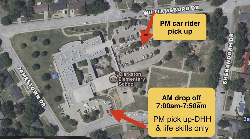arrival & dismissal map