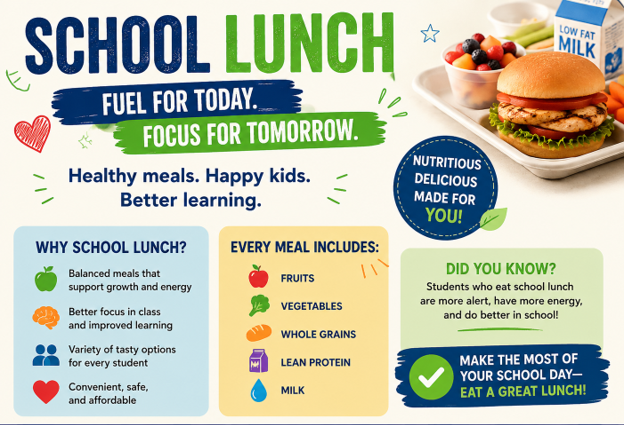 school lunch flyer