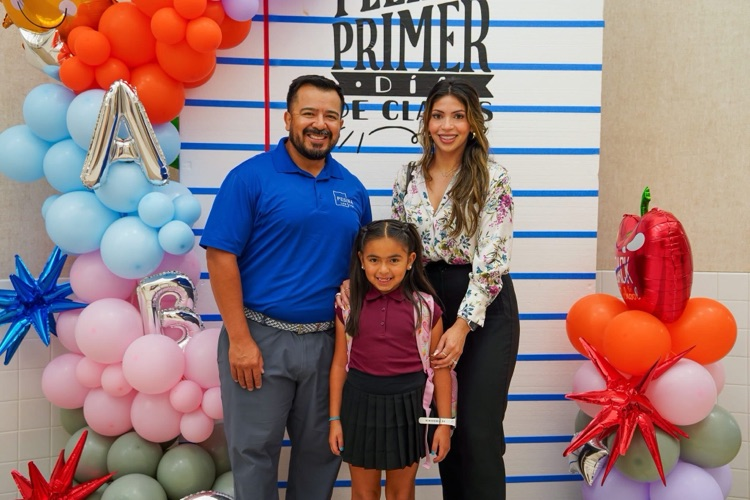 family on first day