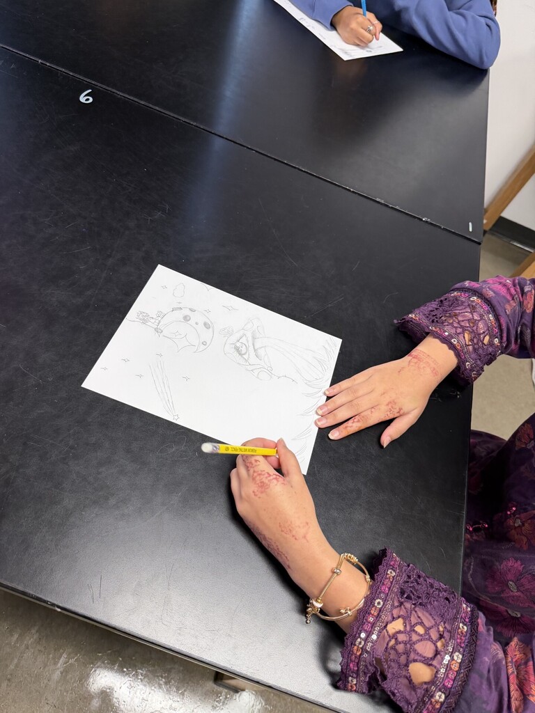 πβοΈ No peeking! Our 8th grade artists put their observation skills to the test with fun art challengesβincluding drawing their partners without looking at the paper, passing their drawings along, and putting their creativity to the test with Pictionary! π¨π A little creativity, a lot of laughs, and some unique artwork!