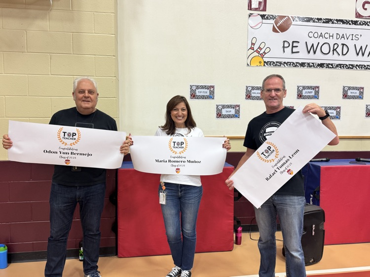 top teachers with banners