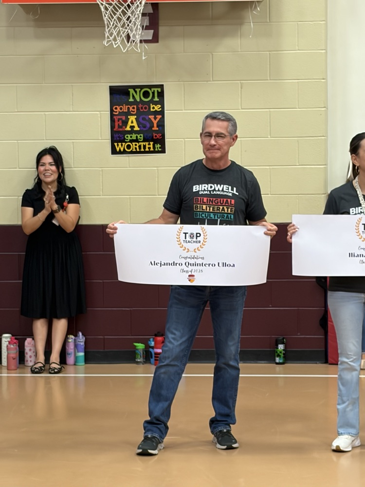 top teachers with banners