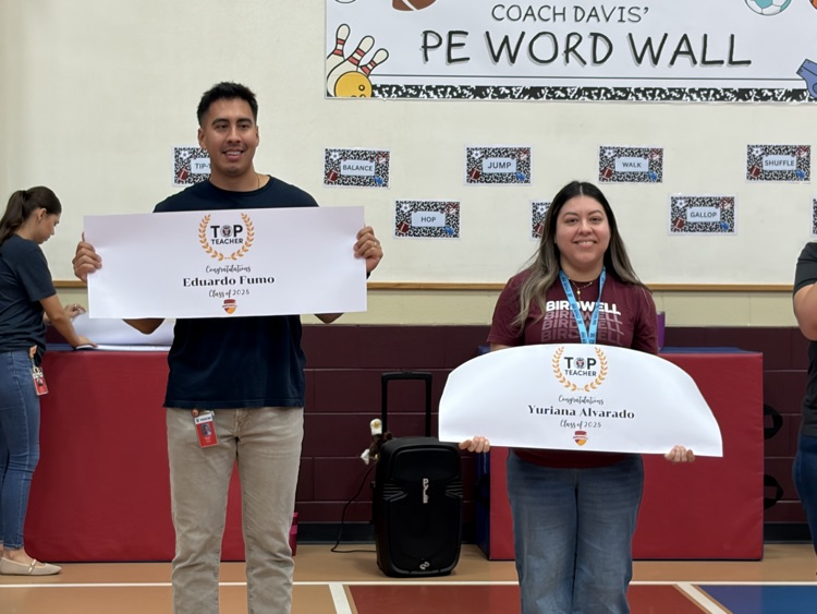 top teachers with banners