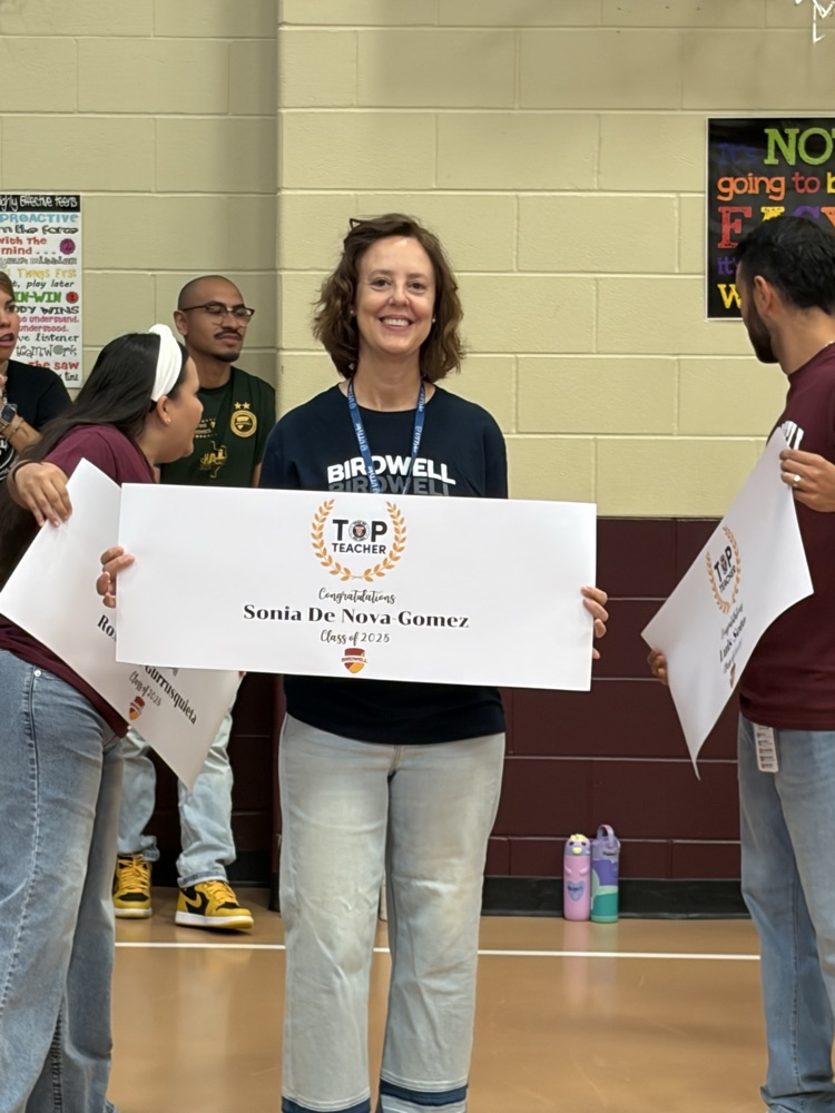 top teachers with banners