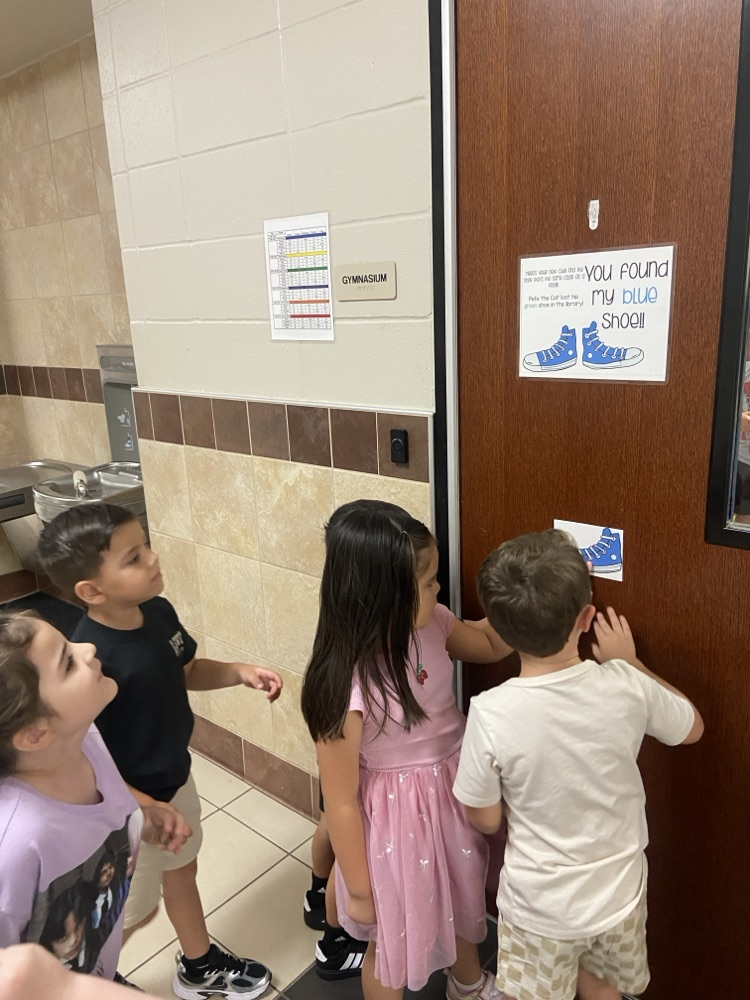 Kids on a scavenger hunt.