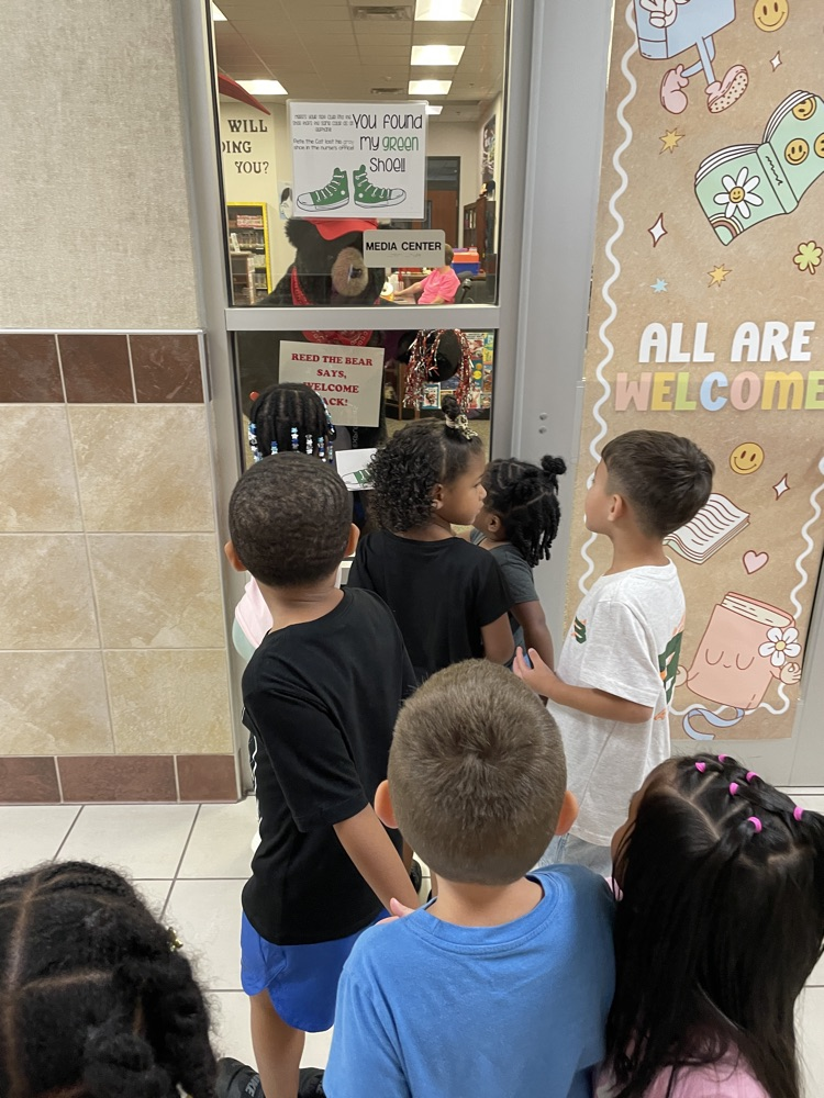 Kids on a scavenger hunt.