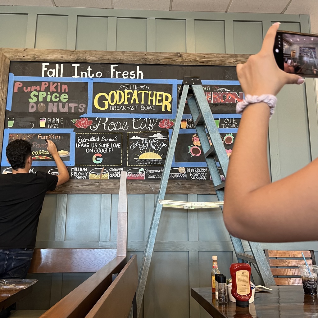 wall with chalkboard