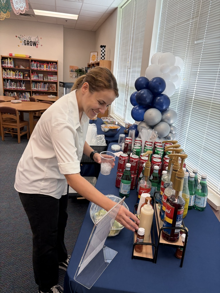 teachers getting snacks