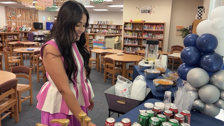 teacher getting soda