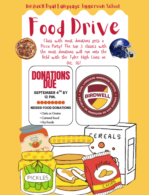 Food drive flyer