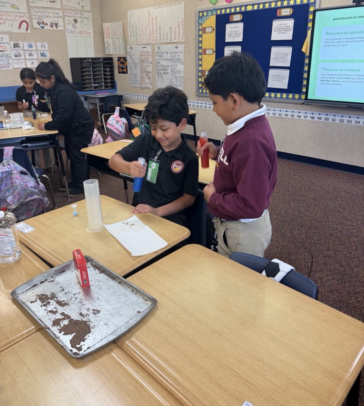 two boys doing a science experiment
