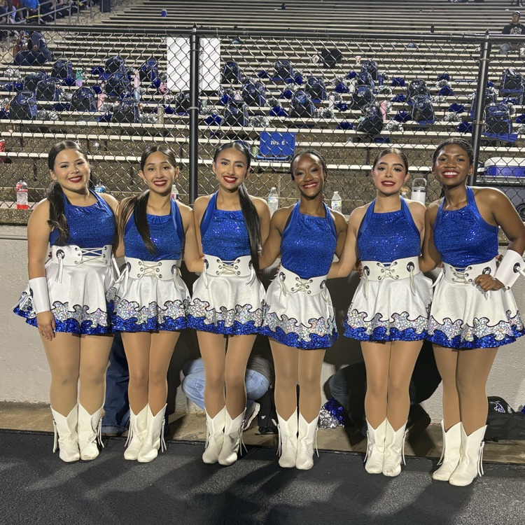 brigadettes on sidelines