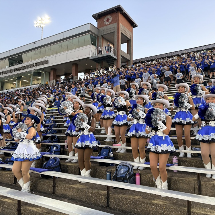 Brigadettes in bleachers