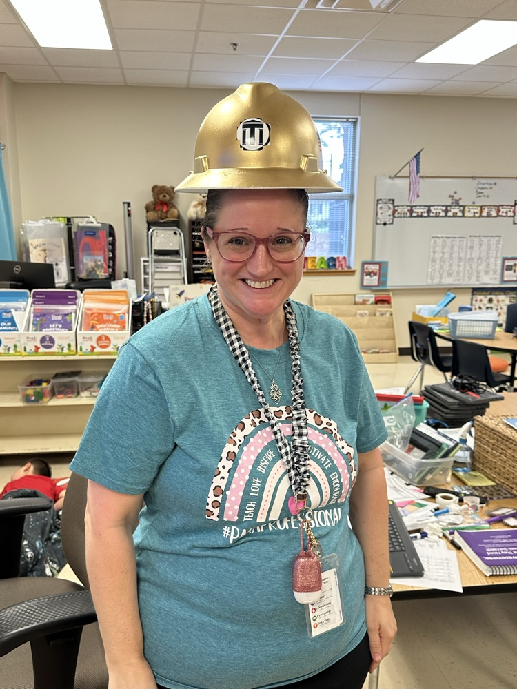 golden hard hat